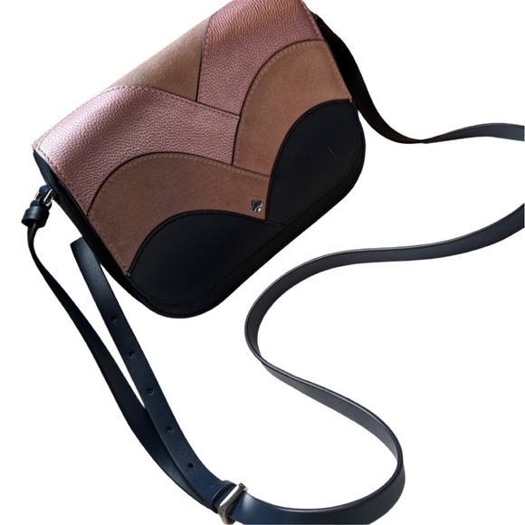 kate spade Handbags - Pink and Black Crossbody Bag Kate Spade Blue Leather suede purse handbag gold